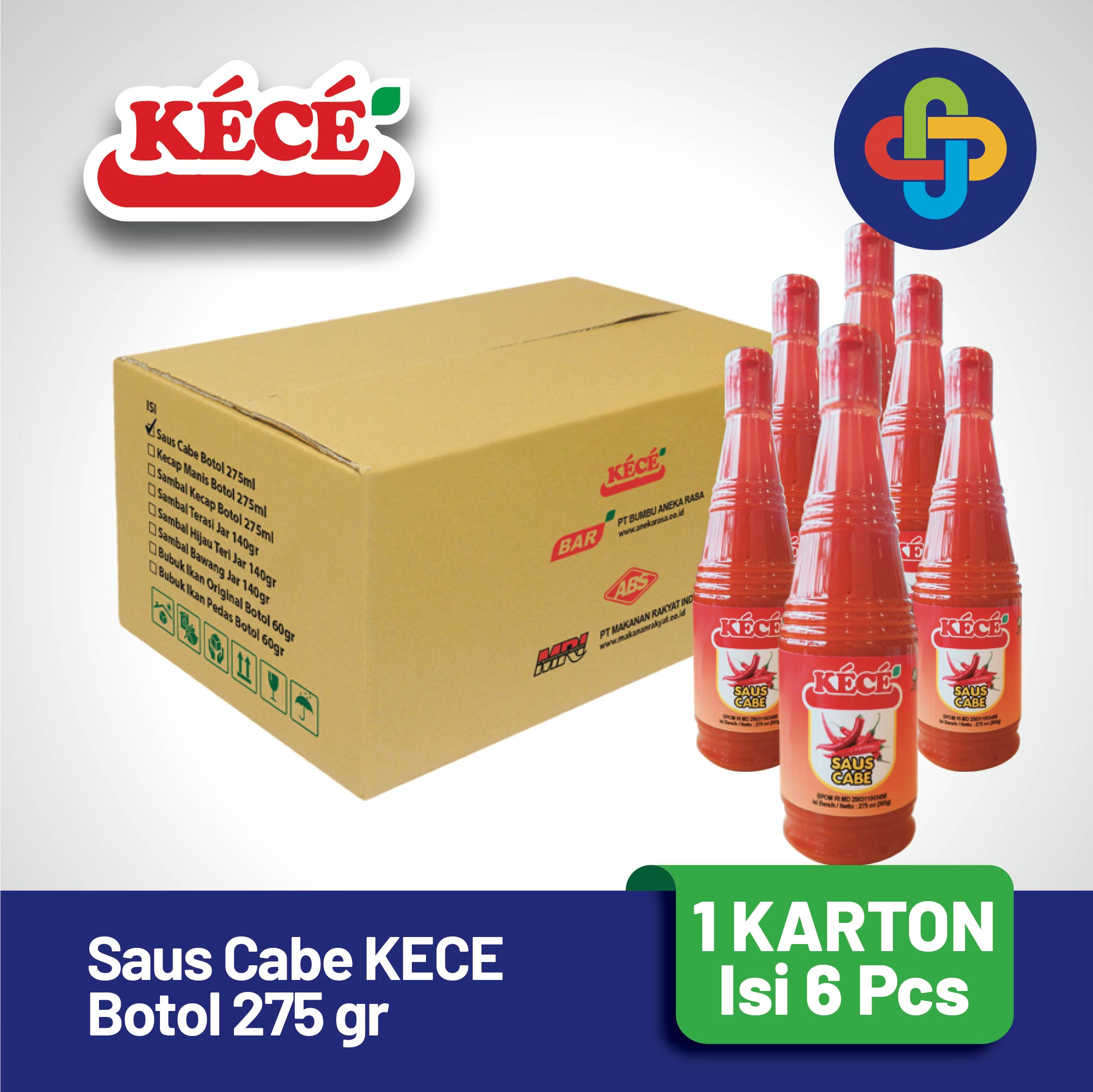 Saus Cabe KECE Botol 275 gr